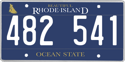 RI license plate 482541