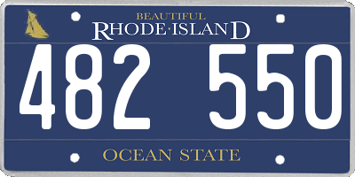 RI license plate 482550