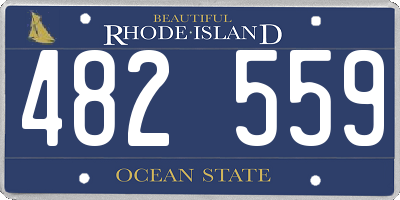 RI license plate 482559