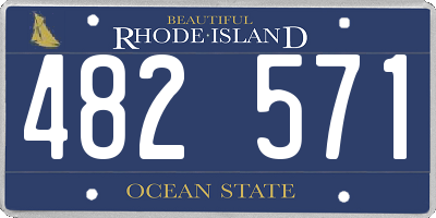 RI license plate 482571