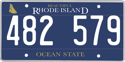 RI license plate 482579
