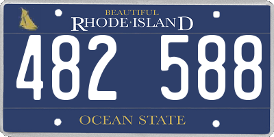 RI license plate 482588