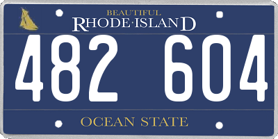 RI license plate 482604