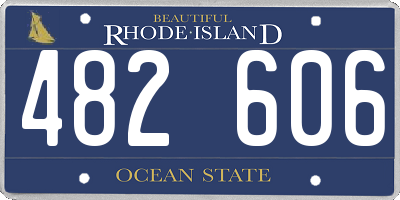 RI license plate 482606