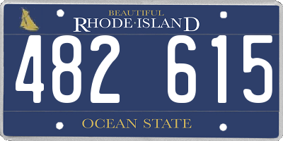 RI license plate 482615