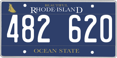 RI license plate 482620