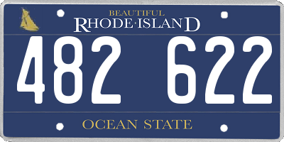 RI license plate 482622