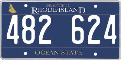 RI license plate 482624
