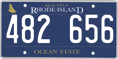 RI license plate 482656