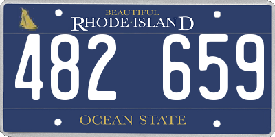 RI license plate 482659