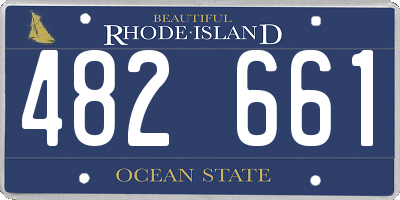 RI license plate 482661