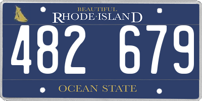 RI license plate 482679