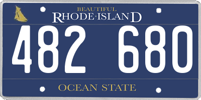 RI license plate 482680