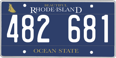 RI license plate 482681
