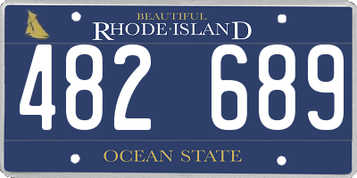RI license plate 482689