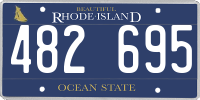 RI license plate 482695