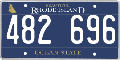 RI license plate 482696