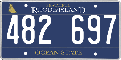RI license plate 482697