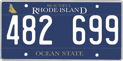 RI license plate 482699