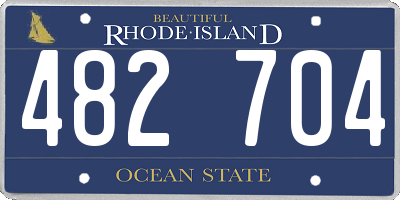 RI license plate 482704