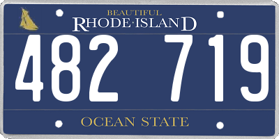 RI license plate 482719