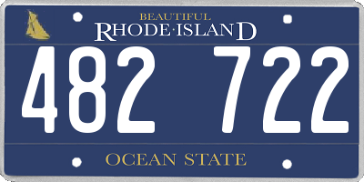 RI license plate 482722