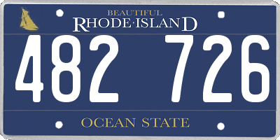 RI license plate 482726
