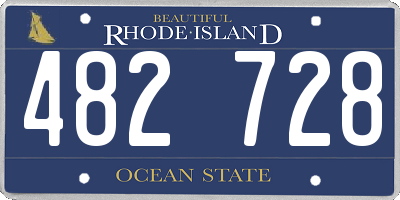 RI license plate 482728