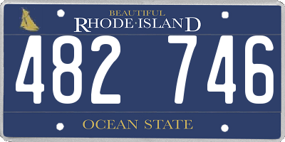 RI license plate 482746