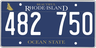 RI license plate 482750