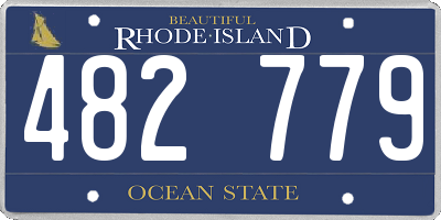 RI license plate 482779