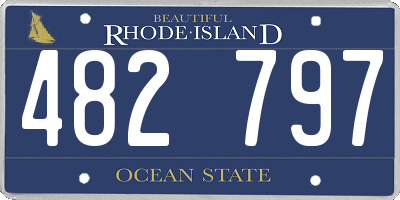 RI license plate 482797