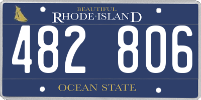 RI license plate 482806
