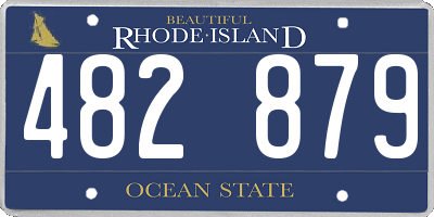 RI license plate 482879