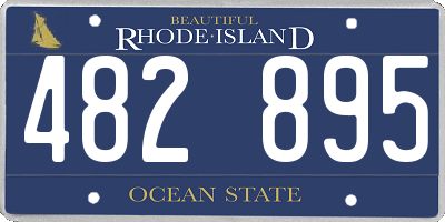 RI license plate 482895