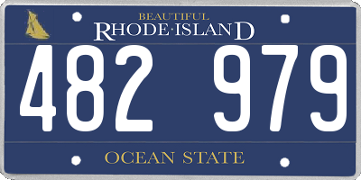 RI license plate 482979