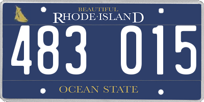 RI license plate 483015