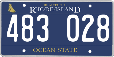 RI license plate 483028