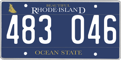 RI license plate 483046