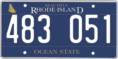 RI license plate 483051