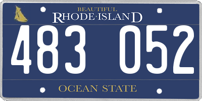 RI license plate 483052