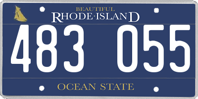 RI license plate 483055