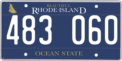 RI license plate 483060