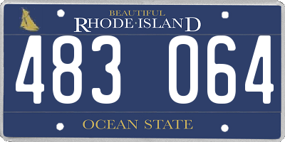 RI license plate 483064