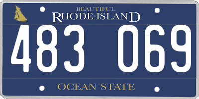 RI license plate 483069