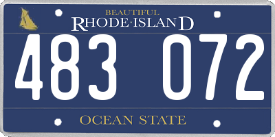 RI license plate 483072