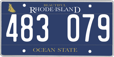RI license plate 483079