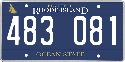 RI license plate 483081