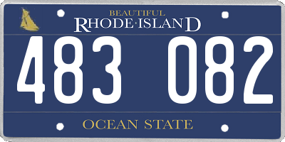 RI license plate 483082