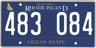RI license plate 483084